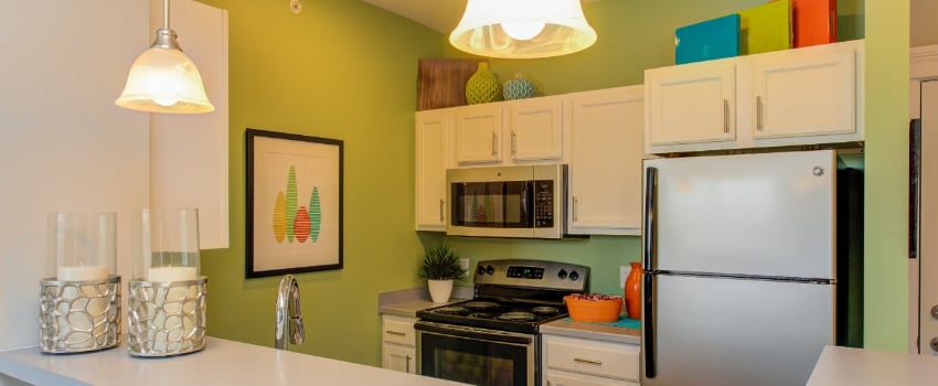 Kitchen in a Zionsville apartment